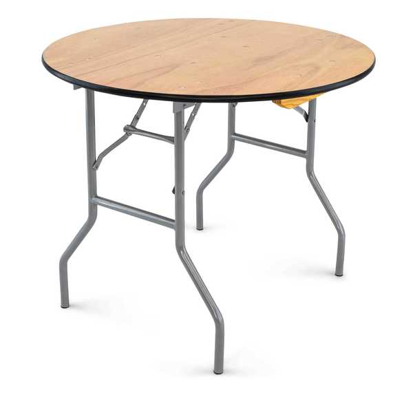 Atlas Commercial Products Titan Series™ 36" Round Wood Folding Table WFT5-36R